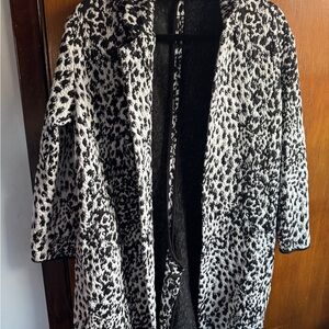 Philosophy Black and White Teddy Jacket